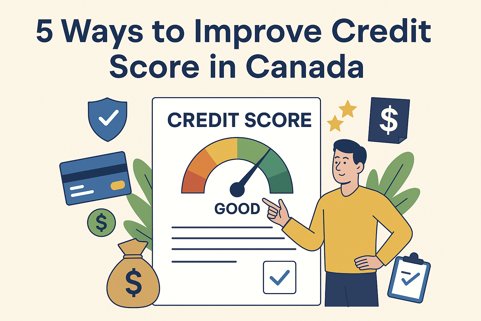 5 Ways to Improve Credit Score in Canada