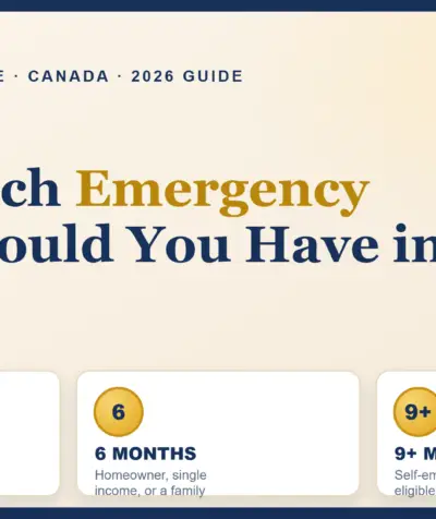 How much emergency fund should you have in Canada — 3, 6, or 9 months of expenses