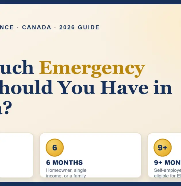 How much emergency fund should you have in Canada — 3, 6, or 9 months of expenses