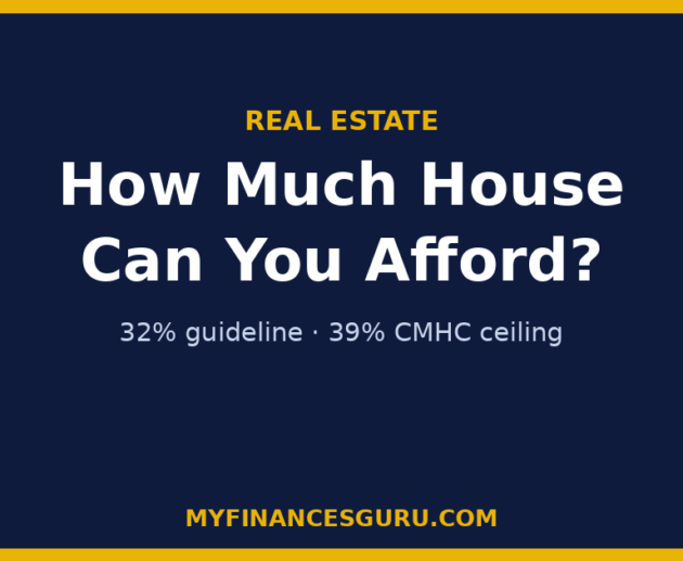 How Much House Can You Afford in Canada? The 32% and 39% Rules With Examples