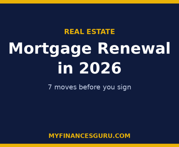 Mortgage Renewal in 2026: 7 Moves Before You Sign the Bank's First Offer
